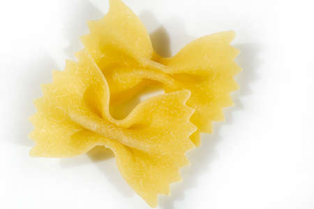 macaroni, Farfalle Italian is a type of pasta commonly known as bow tie pasta. The name comes from the Italian word farfalle.の写真素材