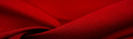 red silk fabric, this is silk satin weaving. Differs in density, smoothness and gloss of the front...