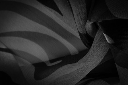 silk fabric in abstract black and white colors. Abstract watercolor paint, painted textured vertical...