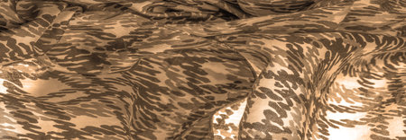 sandy sepia yellow silk fabric, abstraction, copyright print, military camouflage fleece fabric,...