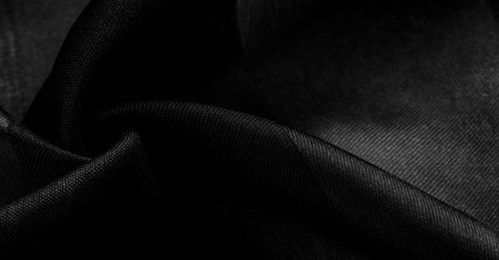 The silk scarf is dark in color. Black white blurred stripes. Delicate long gradient color stole,...