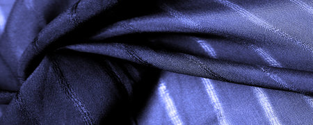 simple blue fabric with lines. The lines formed by the extraction of the thread, Texture, background