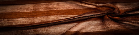 silk fabric in brown, Soft-touch material is available in a rainbow of colors to blend with the...