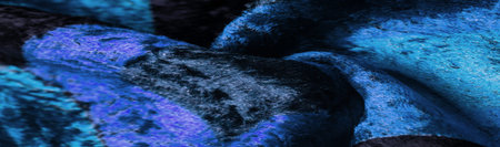 blue velvet fabric, dense fabric of silk, cotton or nylon with a thick short pile on one side. Texture, pattern, designの写真素材