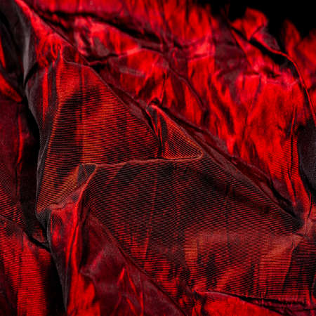 pleated silk, Beautiful, elegant and shiny - these are the words that perfectly described this black and red, silk. With his soft hand and silky surfaceの写真素材