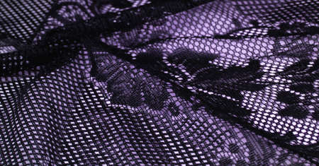 shawl from blue female lace, crochet from black lace, fringe, hand knitting Flower Festival Gift of your design, wedding triangle, greeting card for the bride. Texture, background, designの写真素材