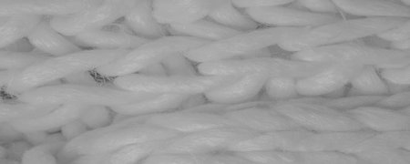 White knitted wool scarf. Large chunky knit. Gorgeous winter handmade wool scarf - Deep snow band -...