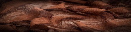 silk fabric in brown, Soft-touch material is available in a rainbow of colors to blend with the...