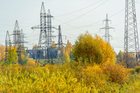 Industrial landscape. Images of post-industrial landscapes and the environment. Artistic ideas about...