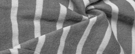 fabric from gray and white woolen stripes, woolen knitwear, which is elegant and pleasant to work with. Great for your projects. Texture, backgroundの写真素材