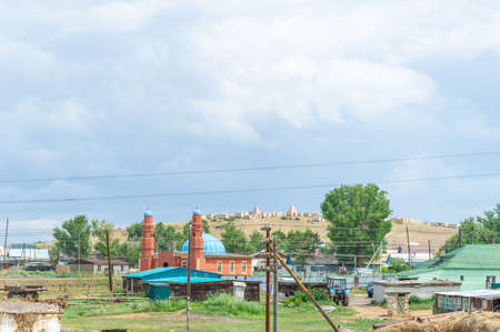 12 07 2012 Kazakhstan Eastern Railway. Daily life of railway workers in Central Asia.のeditorial素材