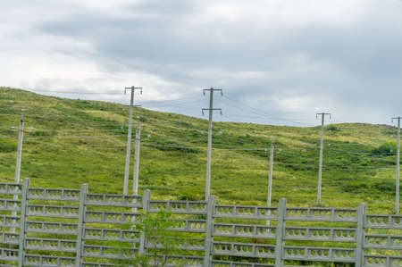 steppe, prairie, veld, veldt - grassy plain in the temperate and subtropical zones of the northern and southern hemisphere. Plateau. Hills.の写真素材