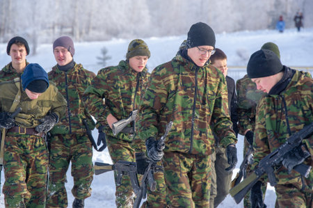 The Second World War, landscape reconstruction of military operations of the Great Patriotic War...