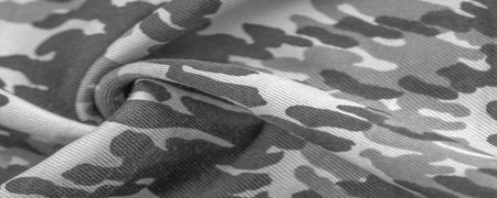 black and white silk fabric, abstraction, copyright print, military camouflage fleece fabric,...