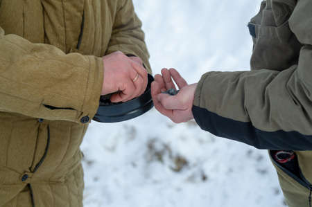 The Second World War, landscape reconstruction of military operations of the Great Patriotic War with fascist invaders, Naberezhnye Chelny Tatarstan Russia 16, 02, 2020のeditorial素材