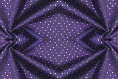 Background texture, pattern. Silk fabric is purple with a purple pattern.