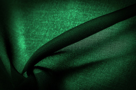 Texture, background, pattern, green silk fabric with a metallic stripe. If you have a bad mood, this fabric will lift it to unprecedented heights. Your project will be successful.の写真素材