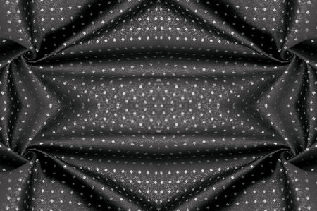 Texture, background, pattern. The fabric is black, with polka dots. polka dots on the fabric. polka...