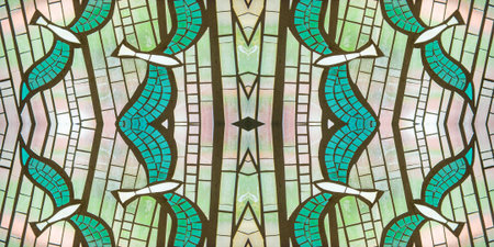 Beautiful and intricate patterns created using glass mosaics. Endless patterns and color...