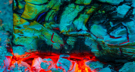 Bright wood fire Cozy and warm atmosphere Ideal for meetings and relaxation Provides natural light, warmth and comfortの写真素材