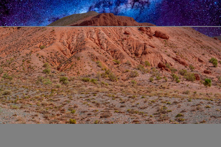 Enjoy the spectacular beauty of a desert sunset. Witness the stunning colors of the sunset over the...