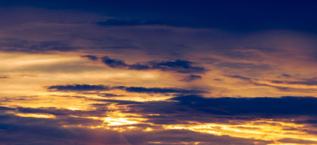 Clouds at dawn and sunset evoke a sense of romance. The interplay of light and shadow creates a...
