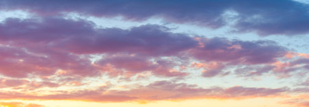 Clouds dawn sunset romance.