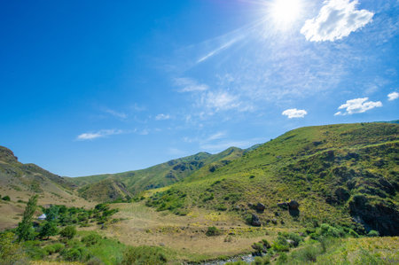 Explore challenging terrain and breathtaking views. Navigate steep slopes and rocky paths. Experience the thrill of off-road adventure.の写真素材