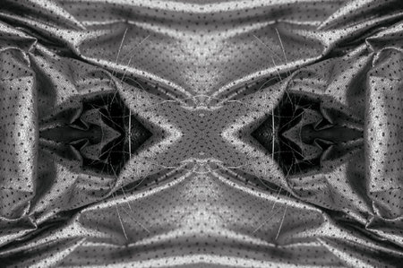 seamless. Fabric with a metallic sheen in small polka dots. black. Add a somber seriousness to your next project with our luxurious silks.の写真素材