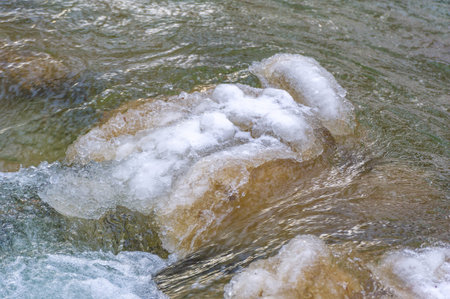 The river freezes in winter. My favorite winter river Silence in the forest was magical, broken only...