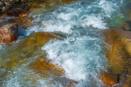 Feel the tranquility of nature through stunning photographs. Capture the beauty of flowing water and serene landscapes. Bring a touch of nature's harmony into your home or workplace.の写真素材