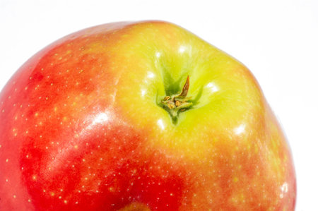 Apple on a white background. Apples are crunchy fruits that provide a lot of nutrients.