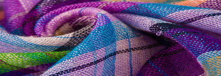 The background texture of the Scottish fabric, the name of which directly indicates the country of...