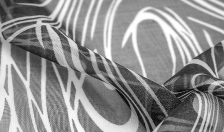 background texture, fabric, textile, cloth, fabric, web, black and white fabric delicate transparent...