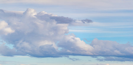 sky, Clouds float into my life, not to bring rain or cause a storm, but to add color to my sunset sky. The sun always shines above the cloudsの写真素材
