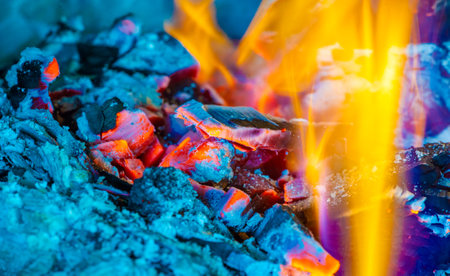 Fire flame creates a powerful and breathtaking visual effect Ideal for use in films, commercials and special events Creates a realistic and dynamic flameの写真素材