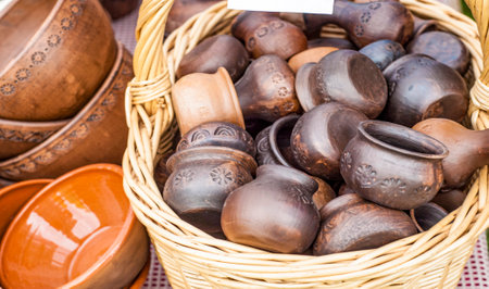 Ceramic products. Whenever I spin a potter's wheel and create something, I love the feeling that we're not just living in chaos doing nothing. In the way we move through the worldの写真素材