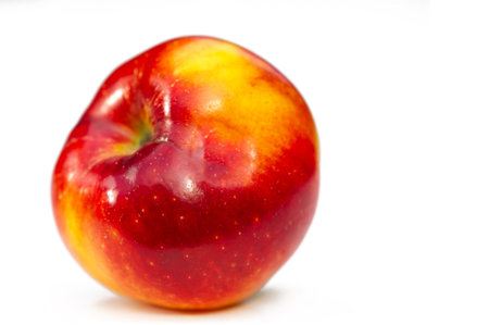 Apple on a white background. Apples are crunchy fruits that provide a lot of nutrients.