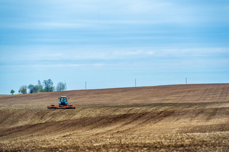 small blue tractor plow land Feel the precision and craftsmanship of our little blue tractor. Watch...