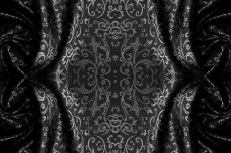 Seamless texture. black color. Made from high quality polyester and silk satin, this satin is an...