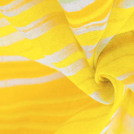 Texture, background, pattern, yellow stripes, cotton fabric, blanket, woolen fabric - these are outerwear designed to keep the body warm.の写真素材