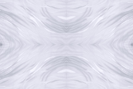 Seamless kaleidoscope. The fabric is silky white and gray. An ultra-modern print and a delicate,...