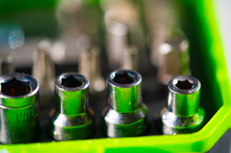 wrenches and screwdrivers in various sizes High-quality, strong and durable materials Essential tools for DIY projects or professional use Handy carrying case for easy storage and transportの写真素材