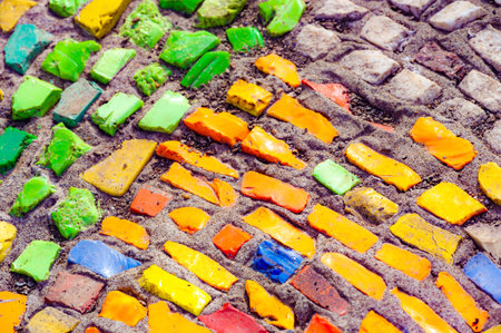 Immerse yourself in a vibrant display of mosaic tiles. Experience a visual masterpiece that...