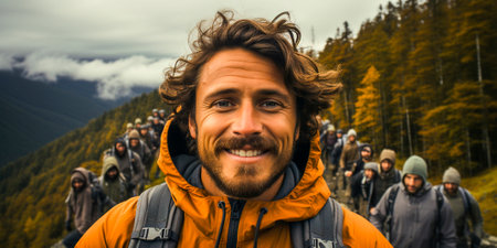 Experience the thrill of adventure and capture amazing moments. Appreciate the beauty of nature from a different perspective. Create unforgettable memories with breathtaking views in the background.の素材