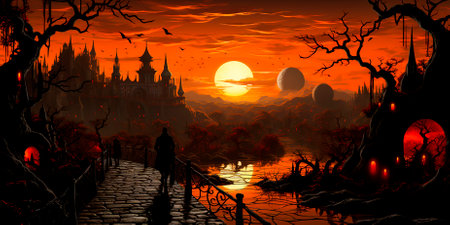 A photo editing app to enhance traditional landscape images. The ability to add stylish filters and effects to photos. Ideal for creating stunning images of traditional landscapes.の素材