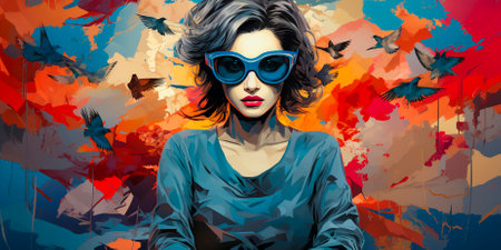 Female image, Embrace freedom of thought and expression. Break down barriers and encourage open dialogue. Promote the exchange of ideas and diversity of perspectives.の素材