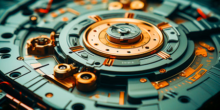 Close-up of the engine cover, A glimpse of automotive perfection. Zoom in on the engine cover to see the precision and craftsmanship that fuels our ride. Engineering Excellenceの素材