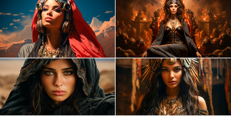 Isis personifies the ideal of femininity and motherhood in Ancient Egypt. She is worshiped as a goddess of great power and wisdom. Many myths and legends surround Isis. She shows her strengthの素材