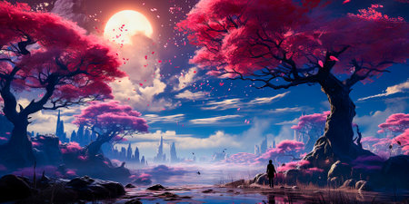 Create stunning character designs with intricate details. Use soft, cinematic lighting to enhance the mood of your artwork. Immerse yourself in the beauty of Japanese-style illustrations.の素材